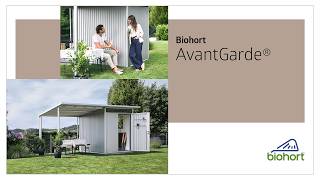 Biohort Casetta da Giardino Portaattrezzi AvantGarde A3 Porta due battenti Grigio quarzo 4,33 mq