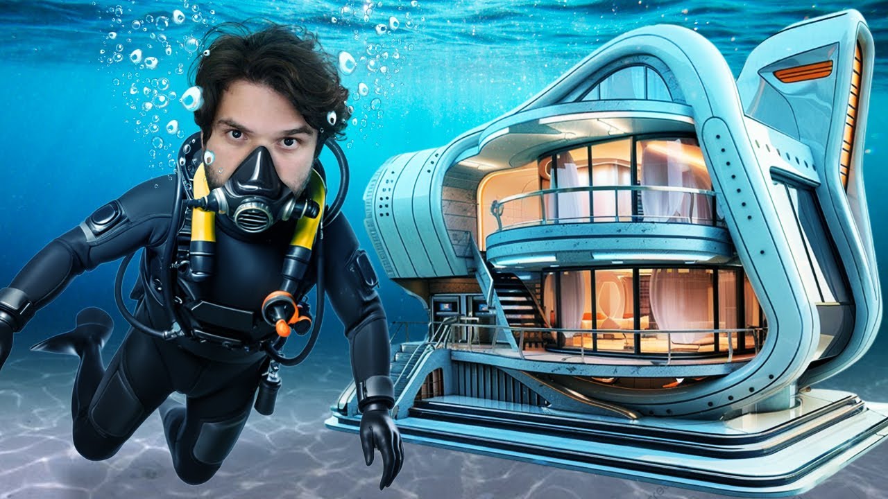 EU CONSTRUÍ UMA CASA DEBAIXO D'ÁGUA NO SUBNAUTICA!