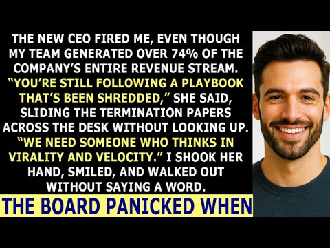 New CEO FIRED Me Even Though I Brought 74% Of The Company's Income. The Board FREAKED When…