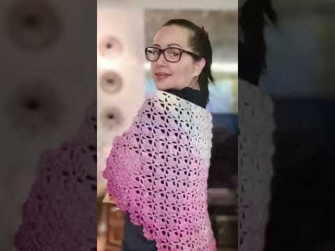 🌸PRETTY GRANNY SHAWL🌸 | JUST ANOTHER CROCHET PROJECT #shorts #crochet