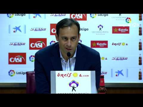 Rueda de prensa de Francisco Fernández tras el UD Almería vs SD Huesca (0-0)
