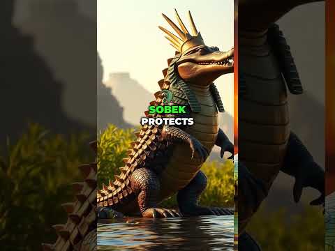 🐊 Sobek: Protector of the Nile! 🌊 #Sobek #Nile #EgyptianMythology #Nature