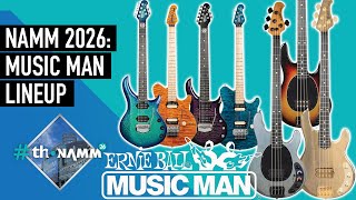 Video thumbnail for NEW Music Man Guitars & Basses | Anniversary Stingray & Axis, Petrucci, Darkray II | #thoNAMM26 by Thomann's Guitars & Basses