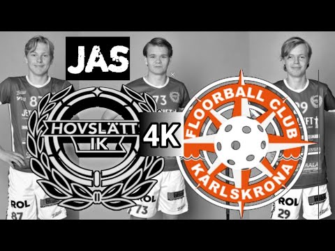 Highlights "JAS" Hovslätts IK - FBC Karlskrona (RJ Floorball)[4K]