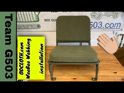 Canvas Installation Willys MB Ford GPW G503 Jeep Seat Cushions Fastener Locations with Measurements