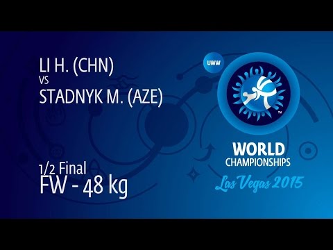 1/2 FW - 48 kg: M. STADNYK (AZE) df. H. LI (CHN) by FALL, 4-0