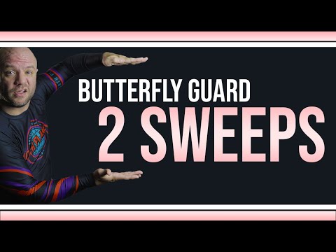 Try these 2 SWEEPS from Butterfly Guard