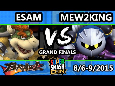 Super Smash Con - ESAM (Pikachu, Samus, Bowser) Vs. Mew2King (Meta Knight) - Grand Finals - SSBB