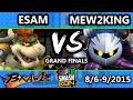Super Smash Con ESAM Pikachu Samus Bowser Vs Mew2King Meta Knight Grand Finals SSBB