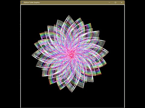 Rainbow Rangoli With Python Code Step By Step Tutorial Turtle Quick Easy Tutorial
