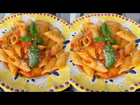 Pennette al pomodoro e basilico