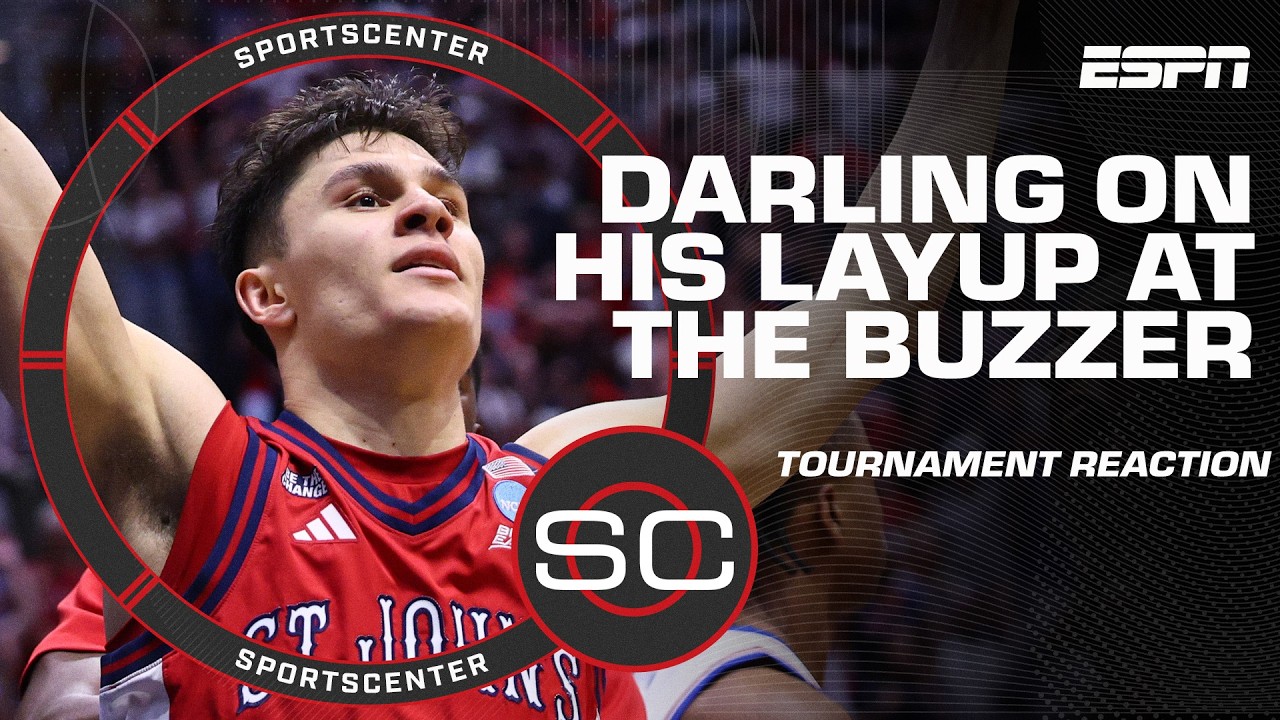 Dylan Darling talks buzzer-beating win for St. John's vs. Kansas in NCAA Tournament | SportsCenter