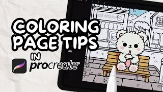 How to Make Cute Character Design Coloring Pages | Procreate Tutorial for Beginners