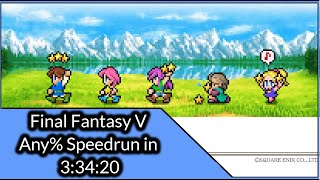 Final Fantasy V Pixel Remaster Any% Speedrun in 3:34:20