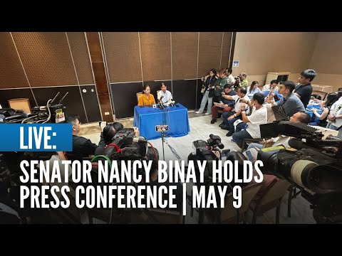 LIVE: Senator Nancy Binay holds press conference May 9