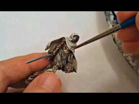 Kingdom, Death Monster. Twilight Knight tutorial part 5 final. Painting white & non metallic metals.