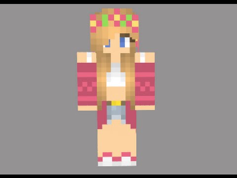 EPIC Summer FlowerCrown Girl Minecraft Skin!