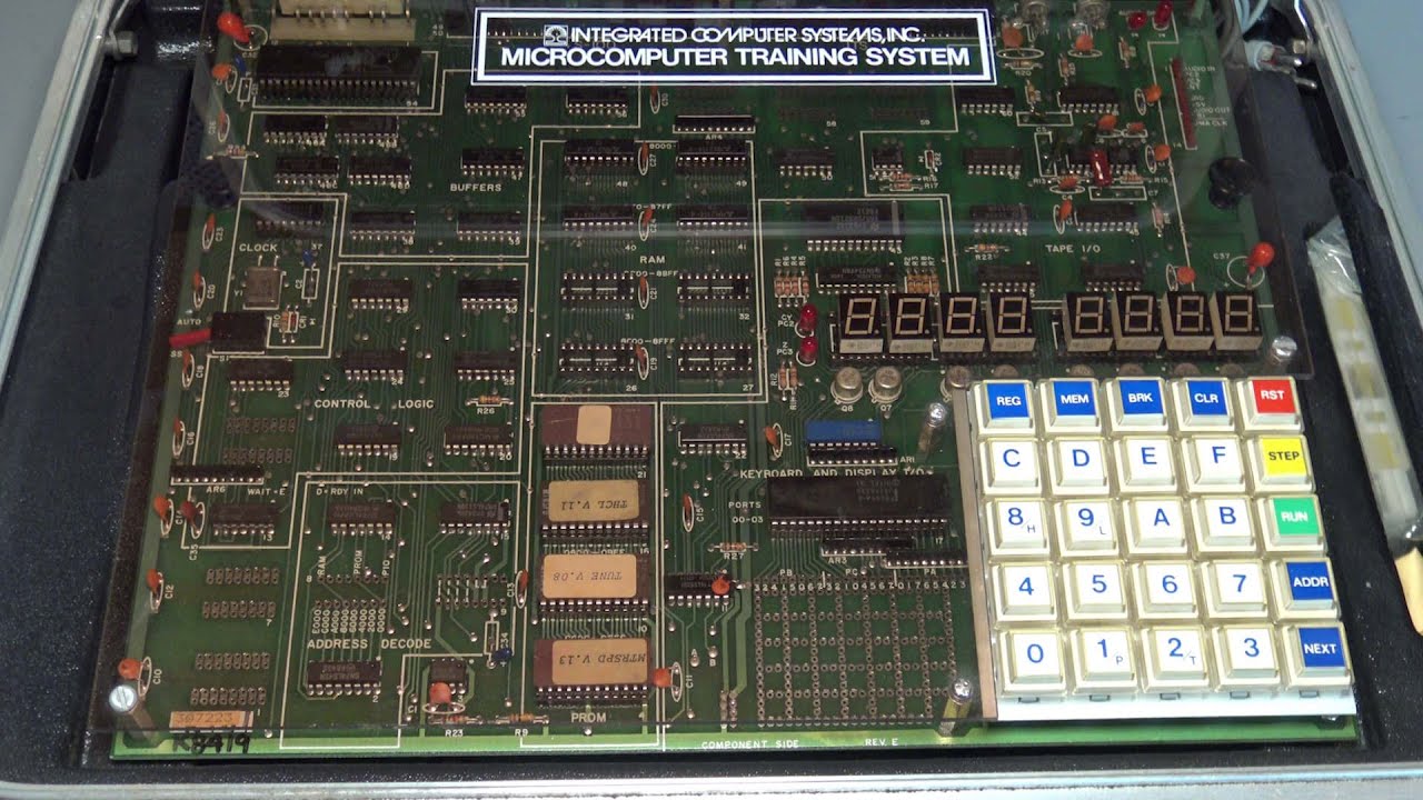 ICS Portable Microprocessor Training Lab: A Self-study 8080 Based Computer from the 70s