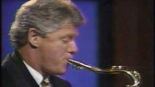 American President - Bill Clinton Play Saxophone  - 1992