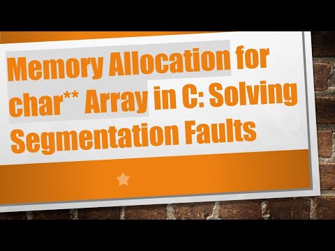 Memory Allocation for char** Array in C: Solving Segmentation Faults