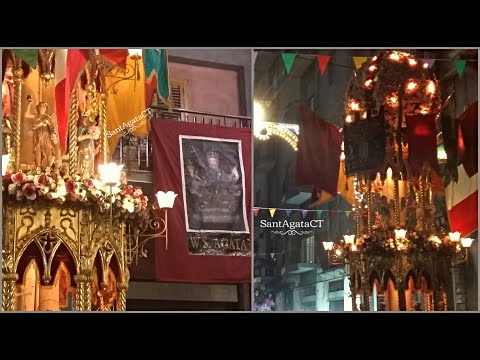 Candelora Cereo Fiorai - Via Conte di Torino - Piazza Bovio CT / 2017