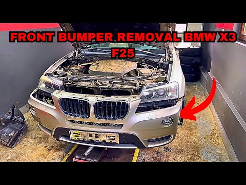 How To Remove Front Bumper On BMW X3 F25!