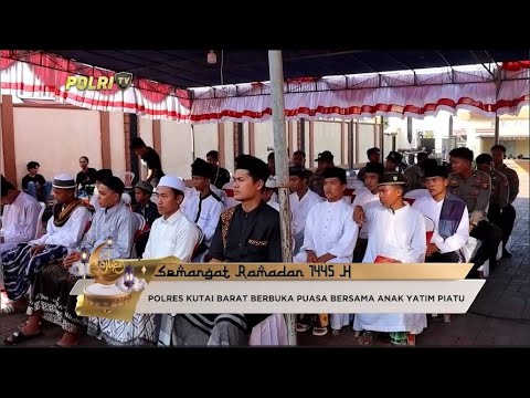 BERKAH RAMADAN, POLRES KUTAI BARAT BERBUKA PUASA BERSAMA ANAK YATIM PIATU