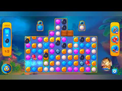 фишдом 2022 # 10632 уровень - прохождение без бустеров # Fishdom,  10632  level - no Boosters.