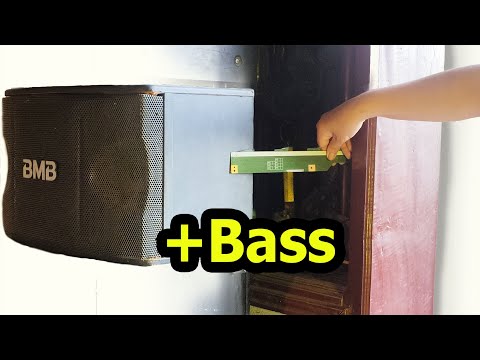 connect speakers - speaker placement increases bass, small room use test