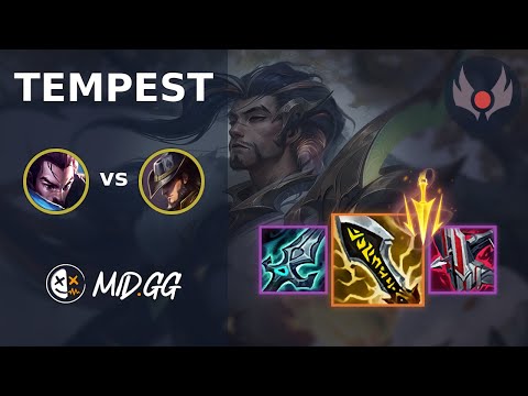 MID.GG: [ Tempest ] Yasuo MID vs Twisted Fate | NA GRANDMASTER | LOL Season 2025