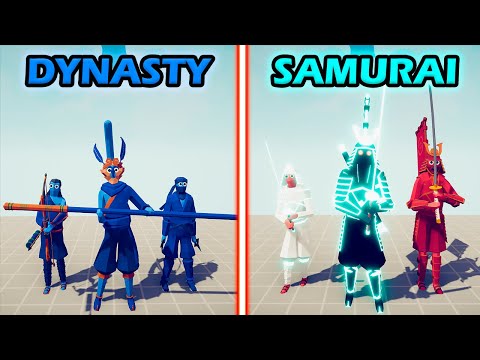 DYNASTY TEAM vs SAMURAI TEAM - Totally Accurate Battle Simulator | TABS