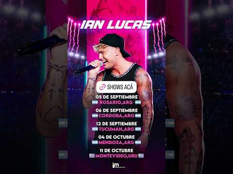 IAN LUCAS DE GIRA POR ARGENTINA #notidefede #ianlucas #cordoba #tucuman #rosario #mendoza