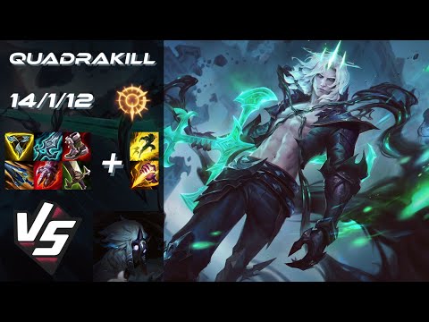 JUNGLE Viego vs Kindred [QUADRAKILL] - NA Master Patch 14.19