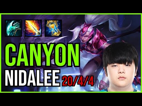 CANYON - NIDALEE vs. TALIYAH Jungle | KR CHALLENGER | PATCH 10.25