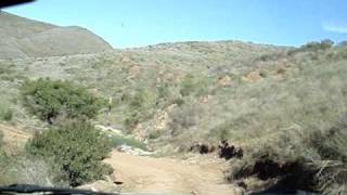 Driving on the dirt in Baja