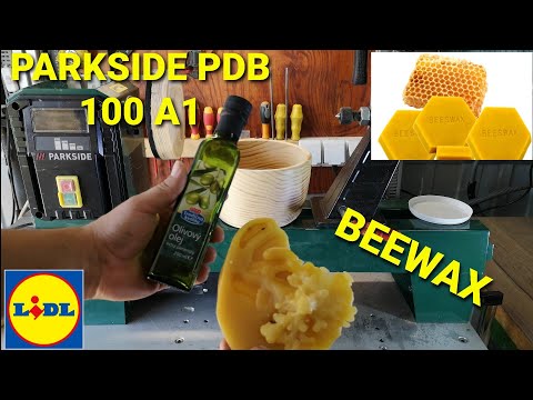 , title : 'Parkside sústruh PDB 100 A 1 ako vyrobiť pastu zo včelieho vosku how to make beeswax paste  časť 3'
