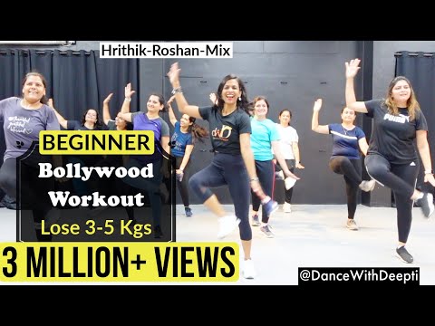 DWD#96 | 30mins Daily - Beginner Bollywood Dance Workout | Lose weight 3-5kgs | Hrithik Mix