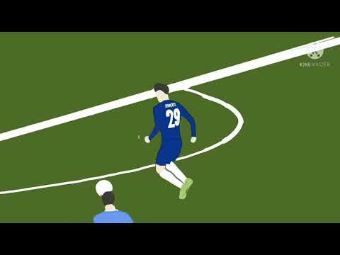 Football Animation | Chelsea Champions League Winning Goal Vs Manchester City |  Havertz Goal | UEFA