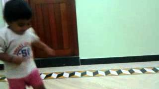 sarvesh baby dancing in my home for oh my baby girl song