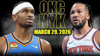 Oklahoma City Thunder vs New York Knicks Full Game Highlights – March 29, 2026 | NBA Season