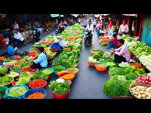 Cambodian Food Paradise: A Tour of Endless Fresh Market Treasures!
