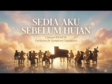 SEDIA AKU SEBELUM HUJAN &ndash; Cipt. IDGITAF Orchestra Version symphony Nusantara | Orkestra Mewah