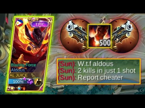 ALDOUS 1 SHOT BUILD THAT CAN KILL 2 ENEMY IN JUST 1 PUNCH IS INSANE!!!!