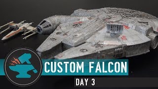 Custom Millennium Falcon! Step-By-Step Build | Day 3