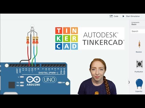 RGB LEDs With Arduino in Tinkercad Video