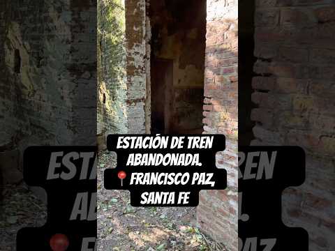 Estación de tren abandonada en Francisco Paz, Santa Fe.