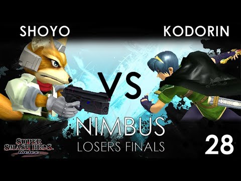 Nimbus #28 - Shoyo (Fox) VS KoDoRiN (Marth) - SSBM Losers Finals