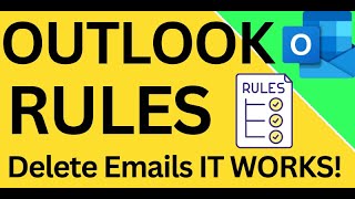 "📧 How To Set Up Rule to 🗑️ Delete Emails in Outlook? ⚙️" II Really Helpful
