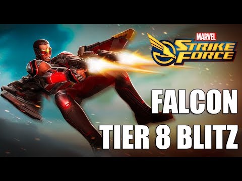 Falcon Tier 8 Blitz Gameplay - Marvel Strike Force