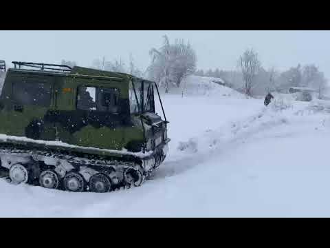 Sisu v8 & Hägglund  im Schnee